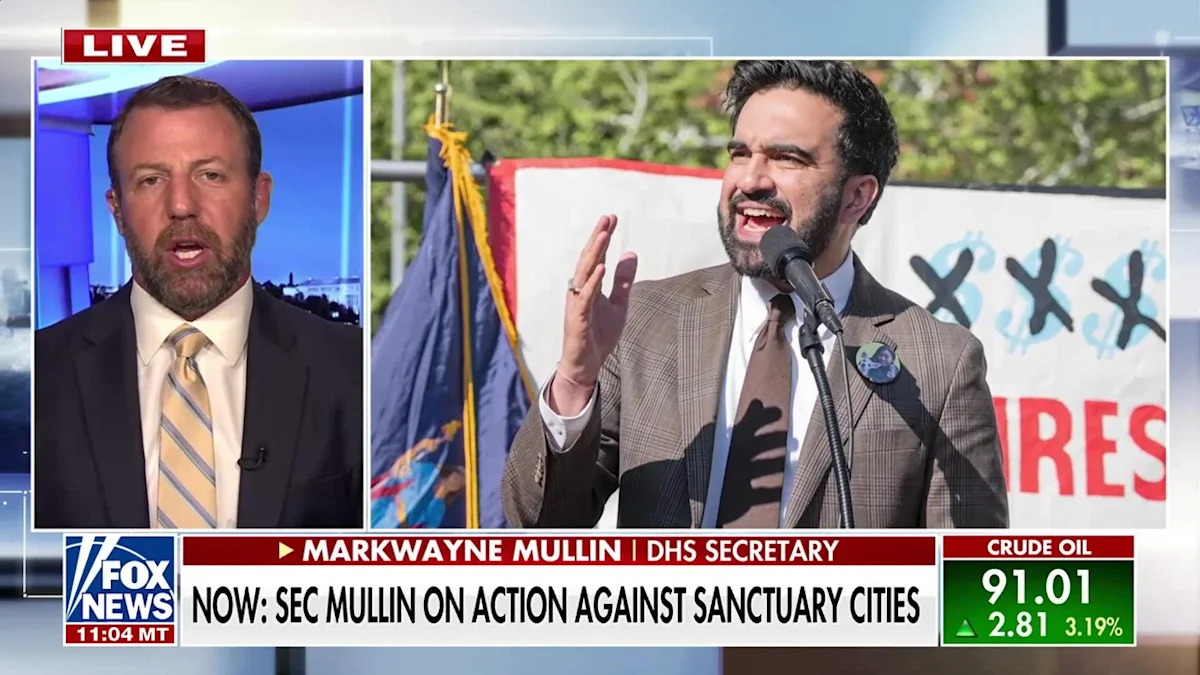 Mullin blasts New York City mayor on sanctuary city policies