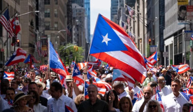 Streets closed for the National Puerto Rican Day Parade in NYC