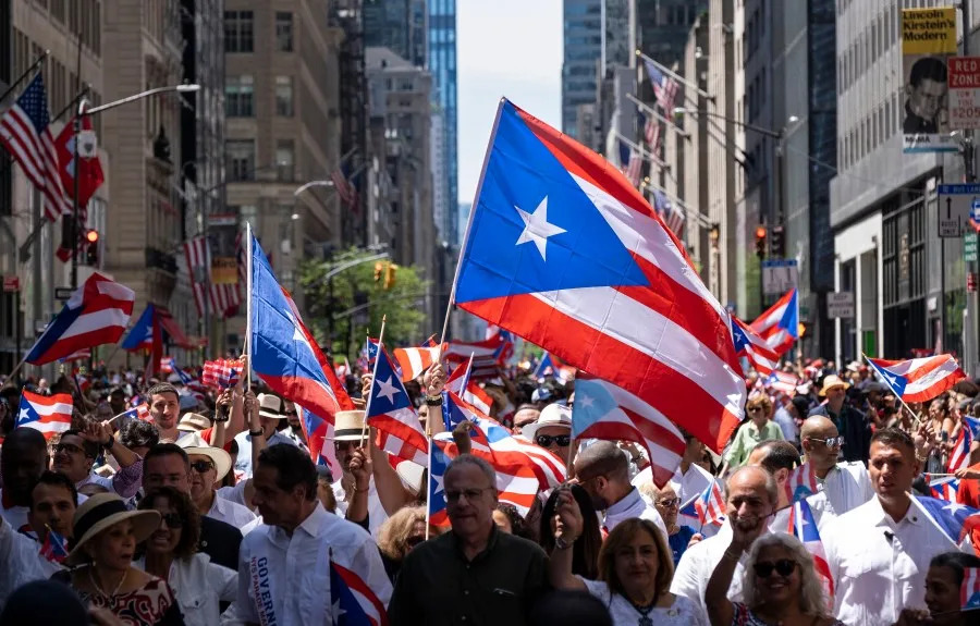 Streets closed for the National Puerto Rican Day Parade in NYC