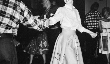 The Queen’s Maple Leaf Style: A poodle skirt and Hartnell gown