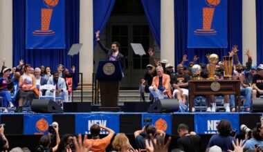Mamdani gives New York Knicks keys to city after NBA title | Basketball