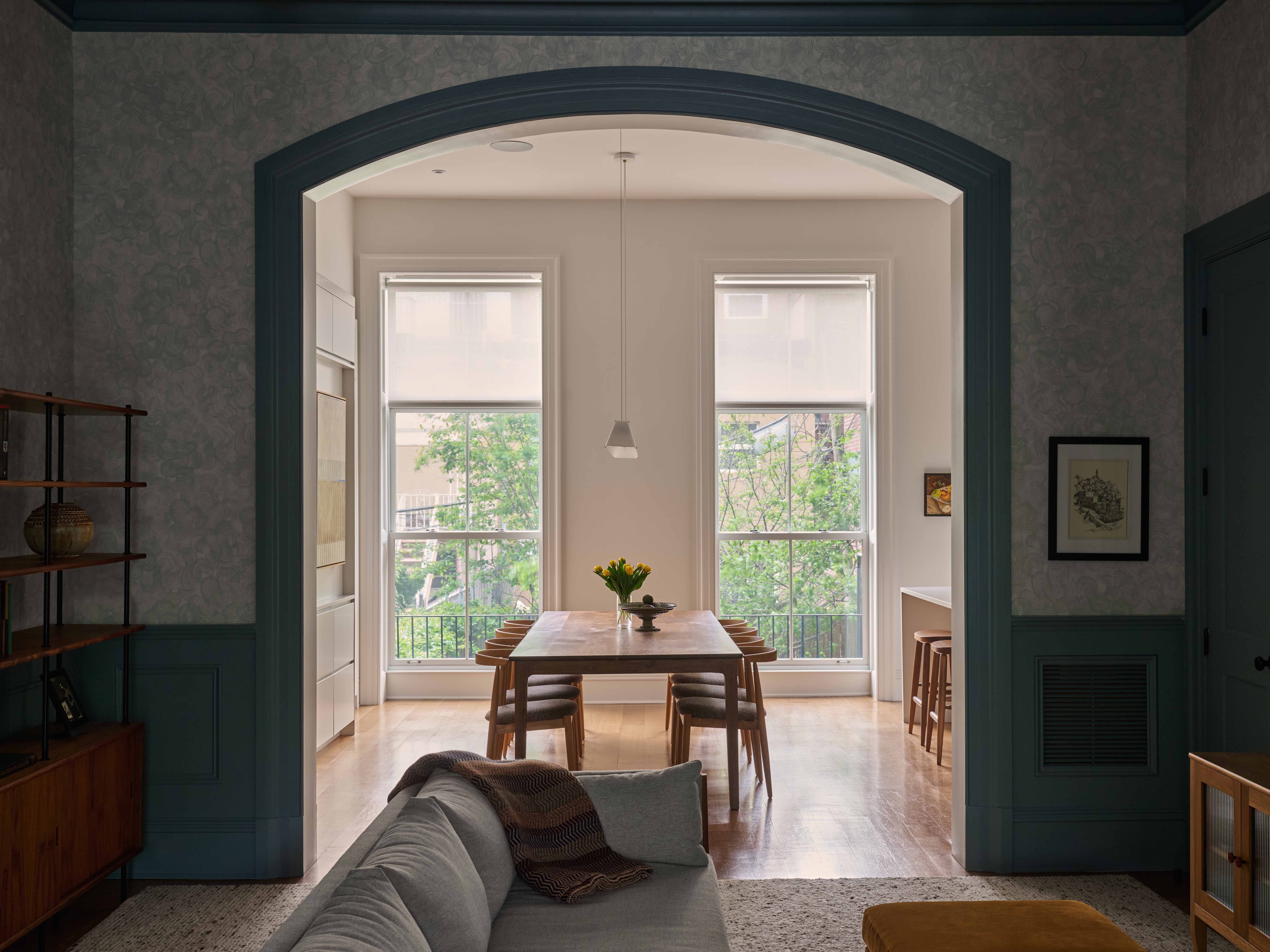 MIDDLE PARLOR TOWARD KITCHEN DINING