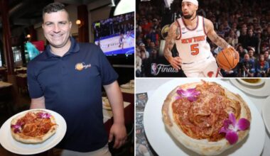 Patrizia's of Williamsburg names spagetti after Jose Alvarado