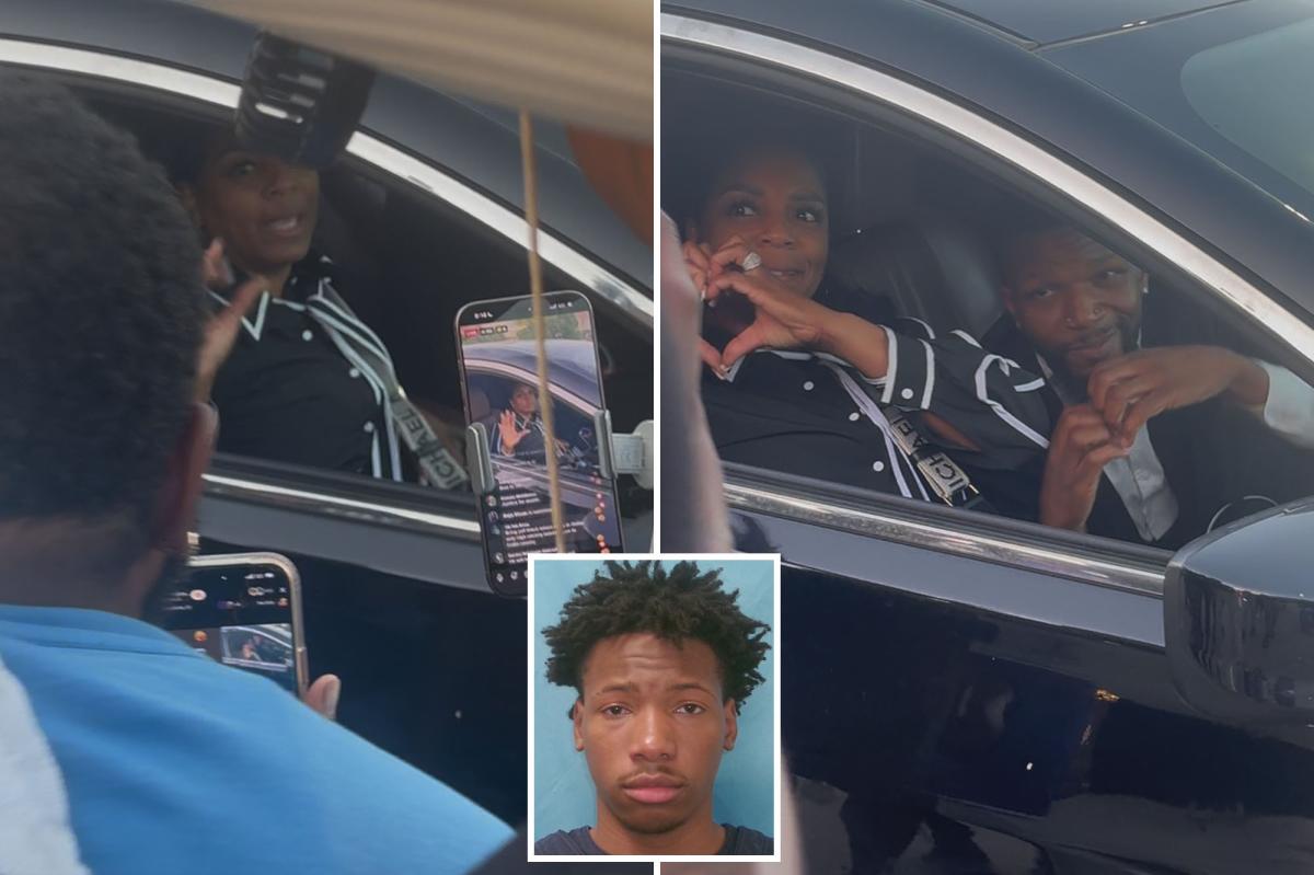 Karmelo Anthony's grandmother shouts 'Racist!' and riles up crowd after his guilty verdict as she leaves court in luxury car