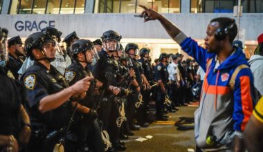 Knicks watch party turns ugly as massive brawls break out, pepper spray gets deployed by cops in Manhattan