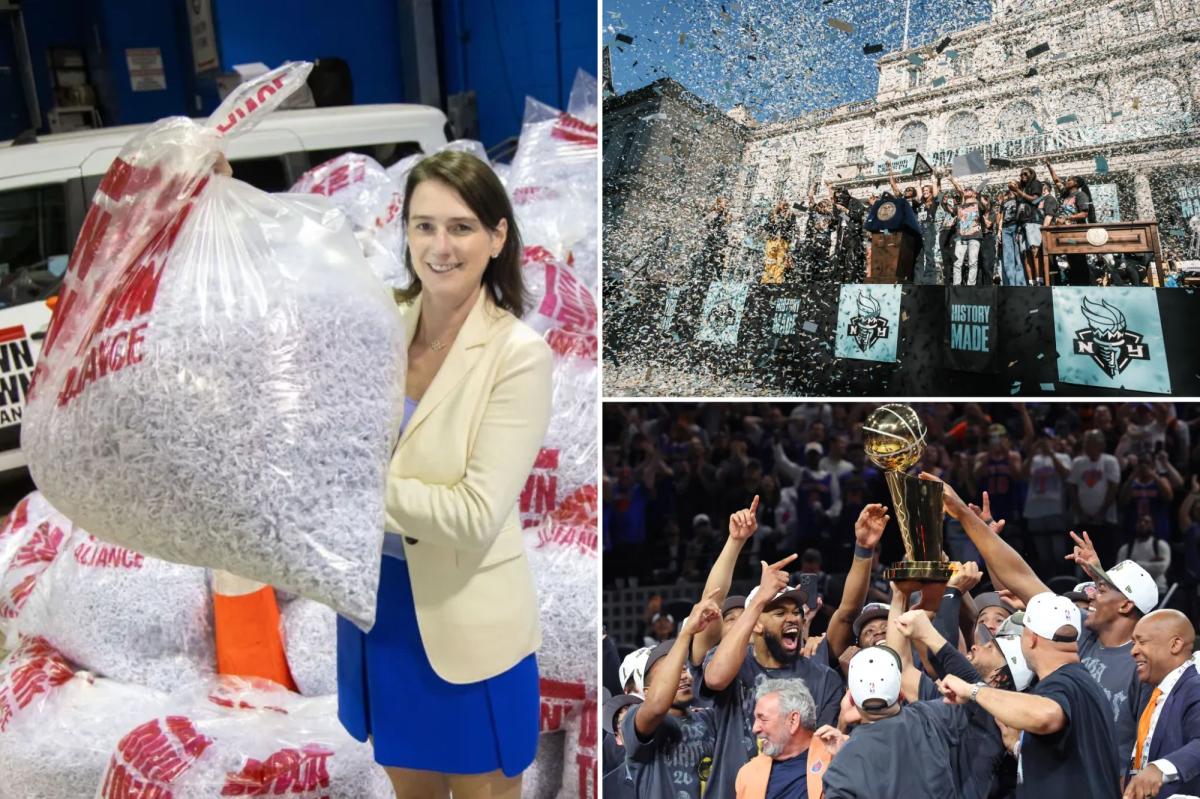More than 1.25 tons of confetti to fly for NYC Knicks parade — but it won't be orange and blue