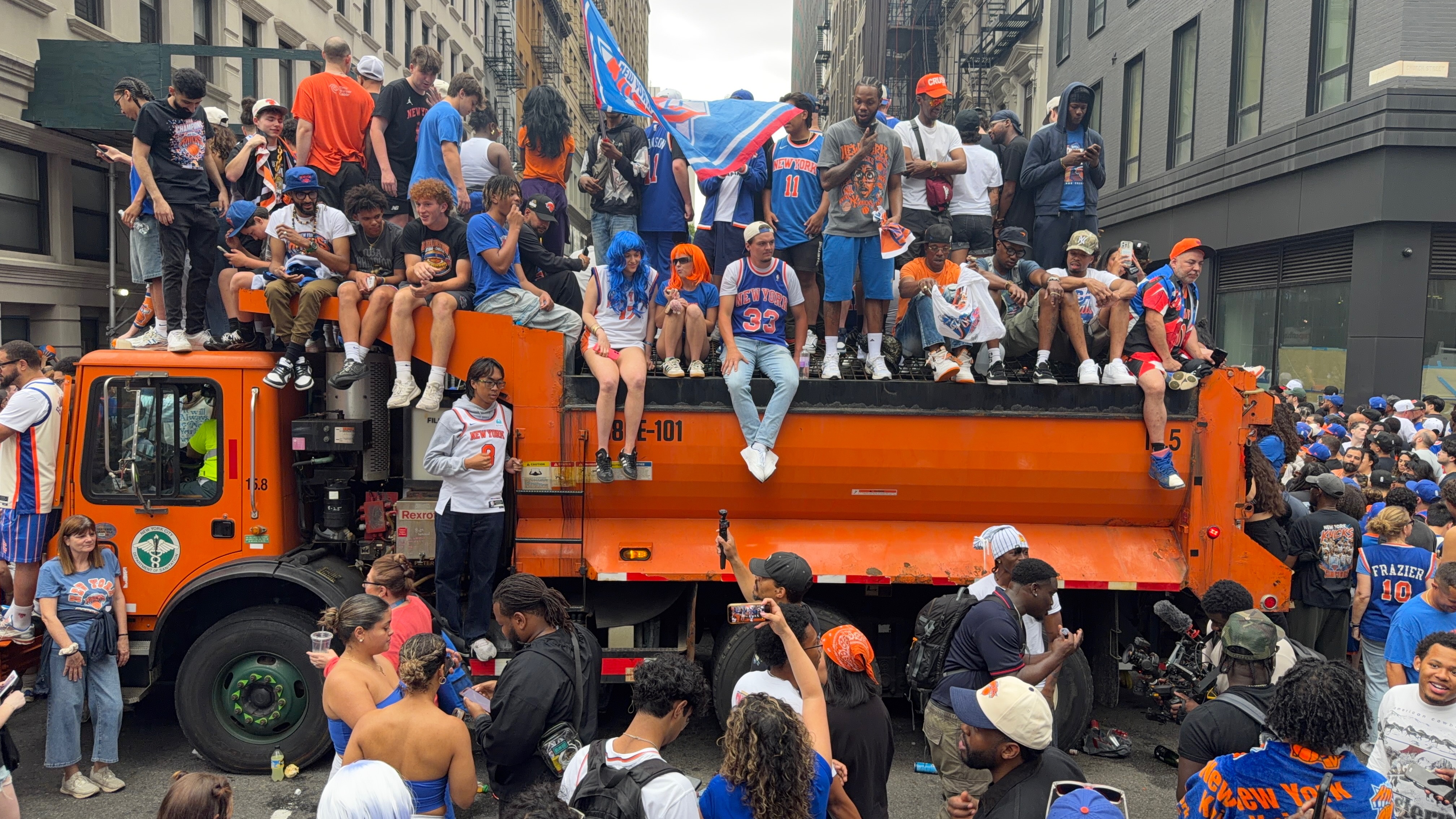New York Knicks NBA Champions ticker-tape parade.