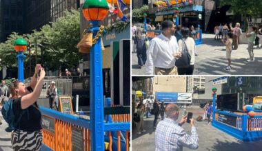 Knicks-themed NYC subway entrance is viral tribute during finals run