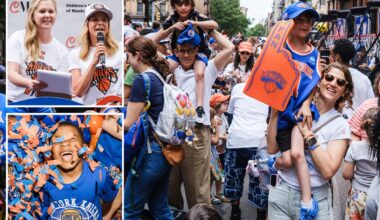 Children's Museum of Manhattan hosts Knicks ticker-tape party for kids