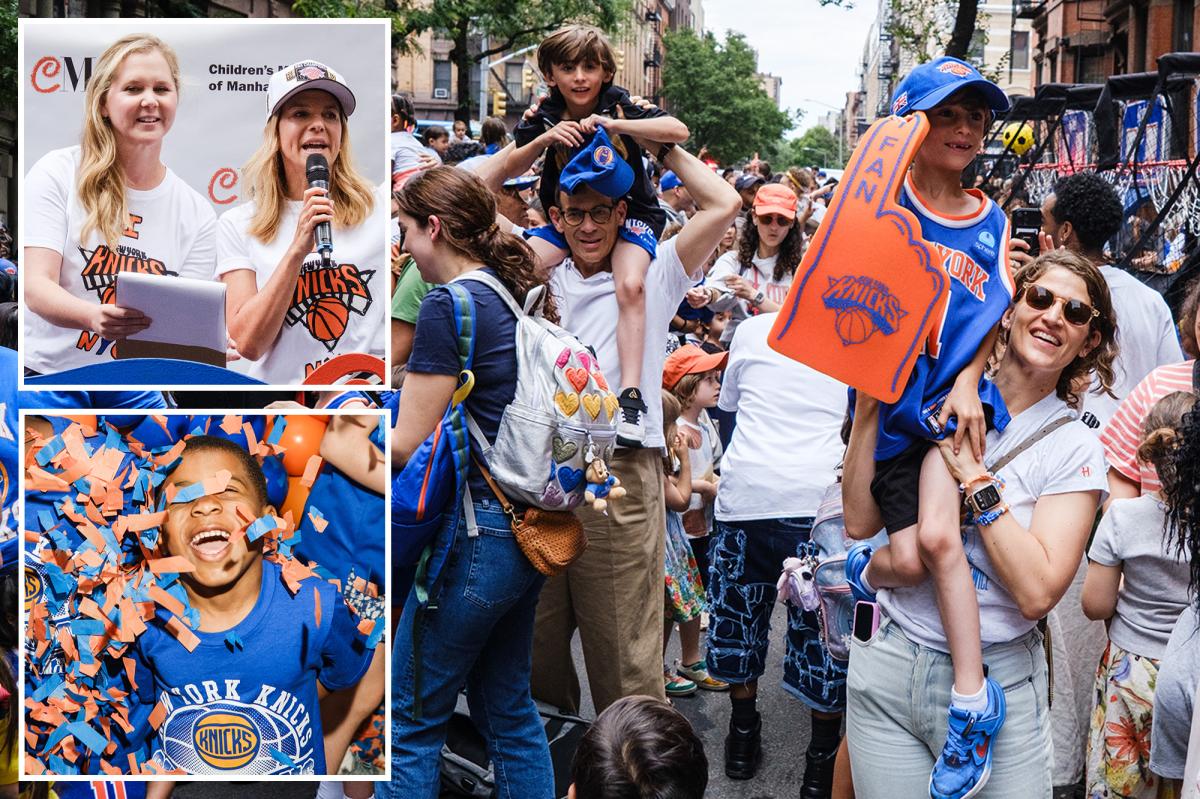 Children's Museum of Manhattan hosts Knicks ticker-tape party for kids