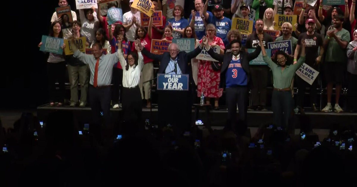 Sen. Bernie Sanders, Mayor Zohran Mamdani rally for left-of-center congressional candidates