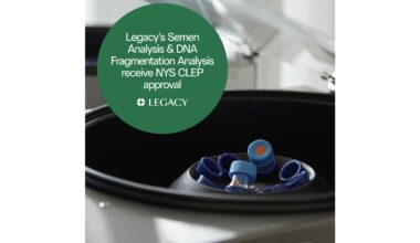 Legacy Receives New York State CLEP Approval for Two Laboratory-Developed Tests: Semen Analysis and DNA Fragmentation