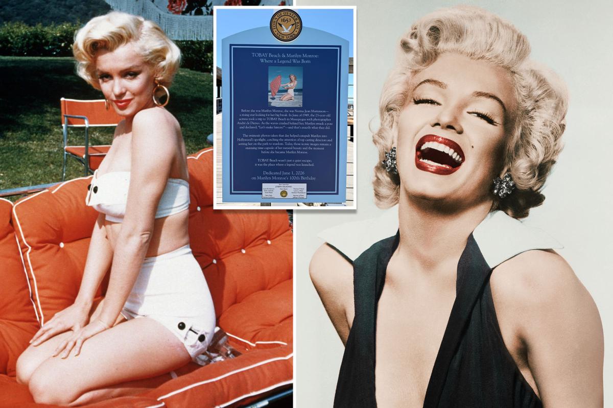 Long Island beach reveals Marilyn Monroe birthday tribute