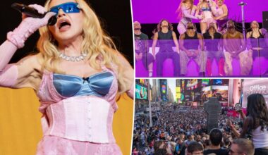 Madonna, 67, dazzles in Dolce & Gabbana at surprise NYC Times Square concert