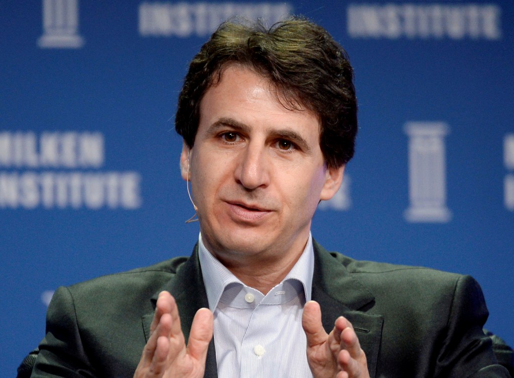 Marc Rowan speaking at a panel discussion.