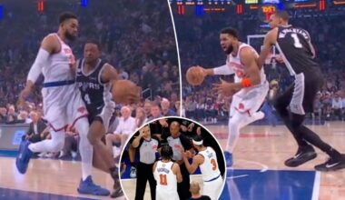 It took one minute for a ref controversy in Game 4 of NBA Finals — and it crushed the Knicks