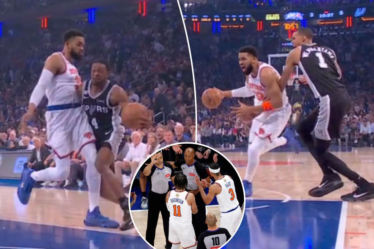 It took one minute for a ref controversy in Game 4 of NBA Finals — and it crushed the Knicks