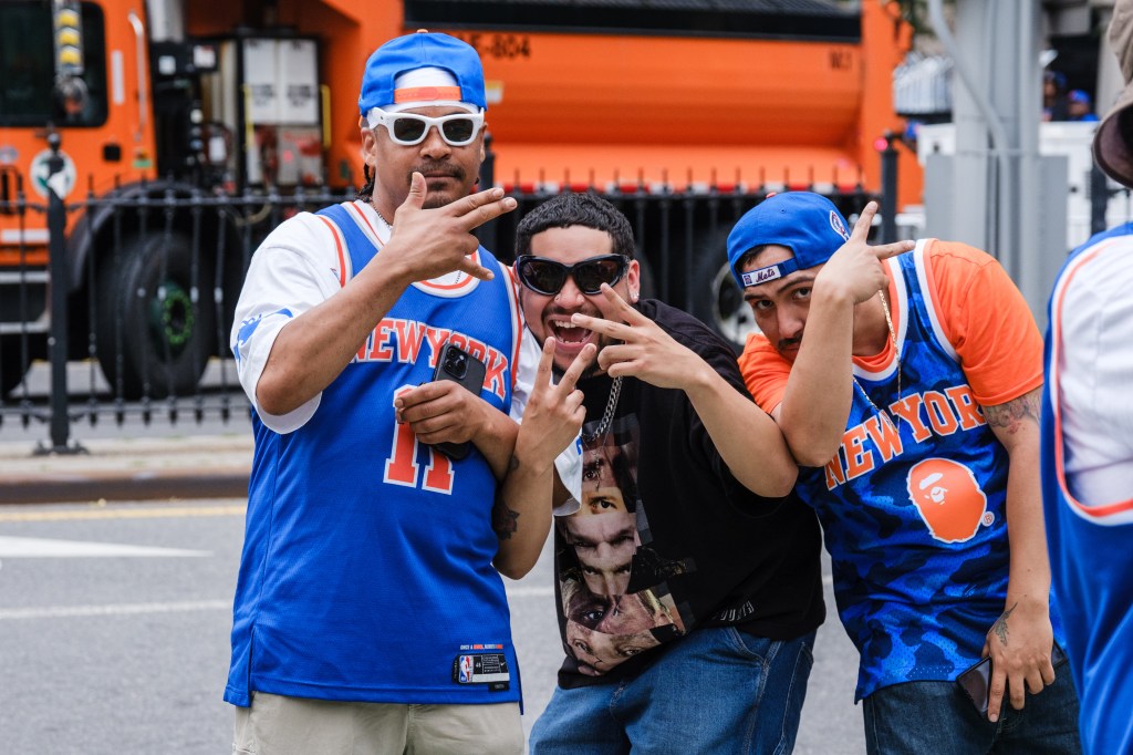 New York Knicks ticker-tape parade down Manhattan's "Canyon of Heroes" to celebrate their 2026 NBA Championship