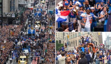 More than a million Knicks fans line the streets to celebrate team's first title in 53 years: Photos