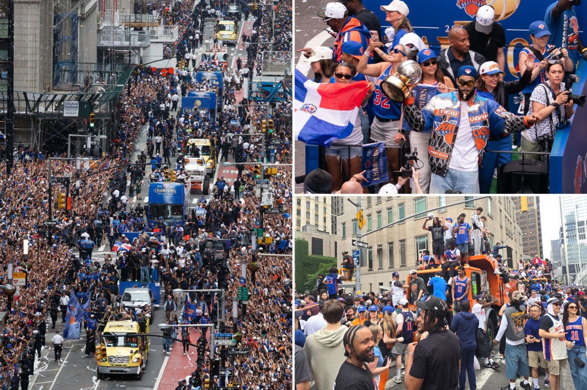 More than a million Knicks fans line the streets to celebrate team's first title in 53 years: Photos