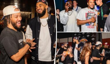 Exclusive photos: Knicks celebrate championship at private Manhattan club
