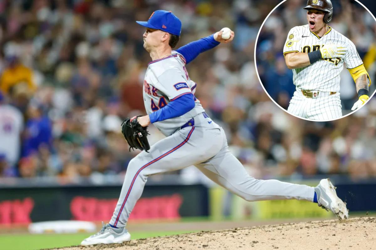 Austin Warren allows costly homer as Mets fall to Padres
