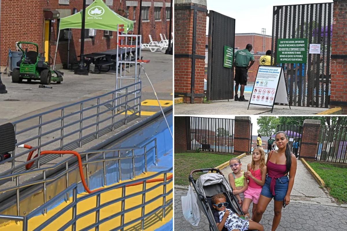 Massive NYC pool shuttered for repairs – for second year in a row – amid extreme heat wave