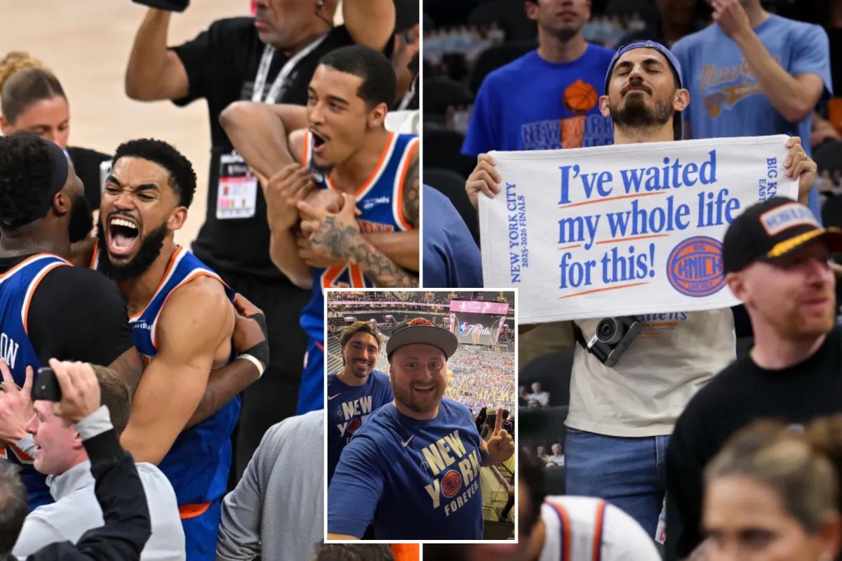 Knicks fan braved 12-hour flight delays, psychotic Spurs fans -- but it was worth it to see NY win it all