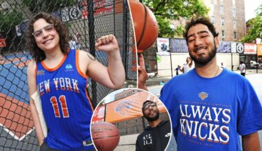 The Cage, NYC basketball mecca, is overrun with Knicks Fever