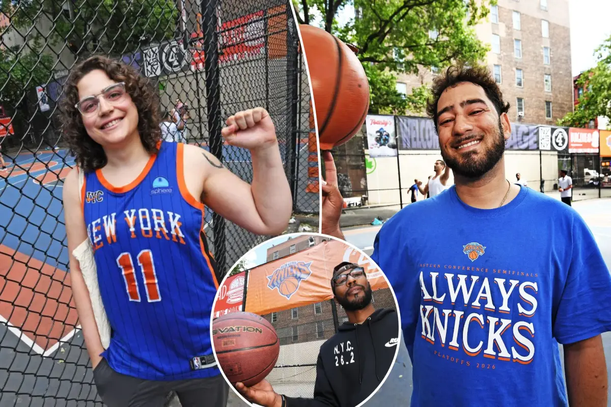 The Cage, NYC basketball mecca, is overrun with Knicks Fever