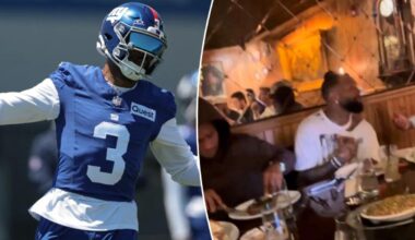 OBJ wastes no time back in New York, takes receiver room for dinner