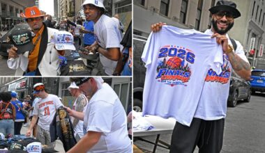 Bootleg Knicks merch selling like hotcakes at NYC ticker-tape parade