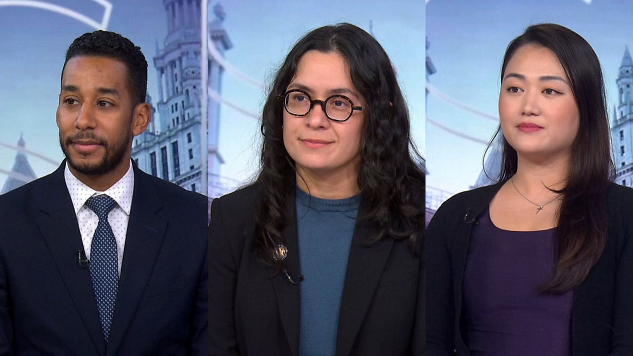 The candidates who will participate in the debate are Brooklyn Borough President Antonio Reynoso, state Assemblywoman Claire Valdez and Queens Councilwoman Julie Won. (Spectrum News NY1, Files)