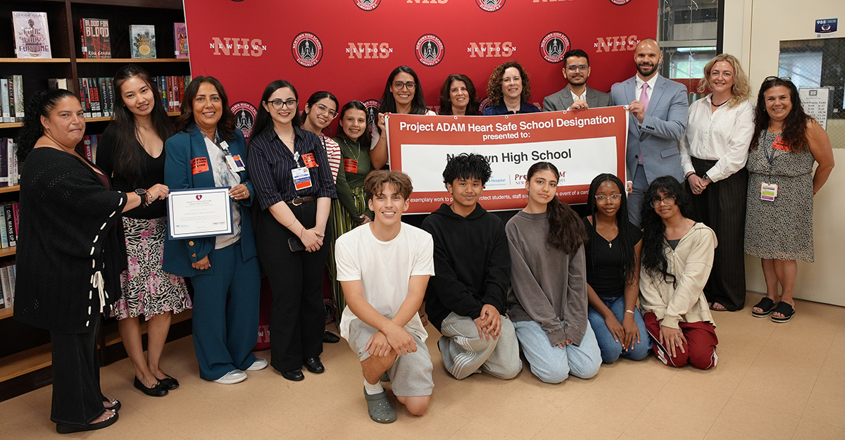 NYC Health + Hospitals/Elmhurst Pediatric Residents and Newtown High School Train Students and Teachers to Handle Cardiac Arrest