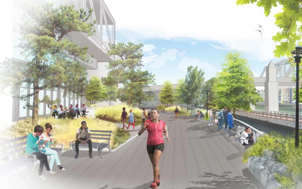 Lower Concourse Park  rendering