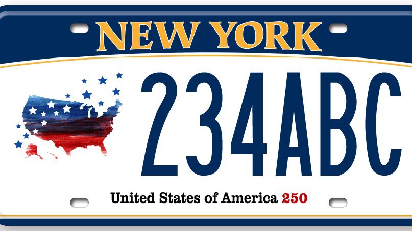 New York State Department of Motor Vehicles custom plate
