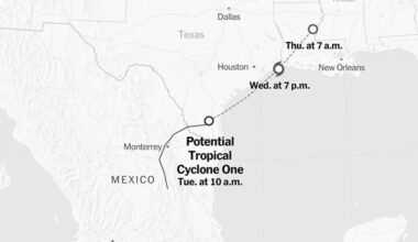 Maps: Tracking Potential Tropical Cyclone One