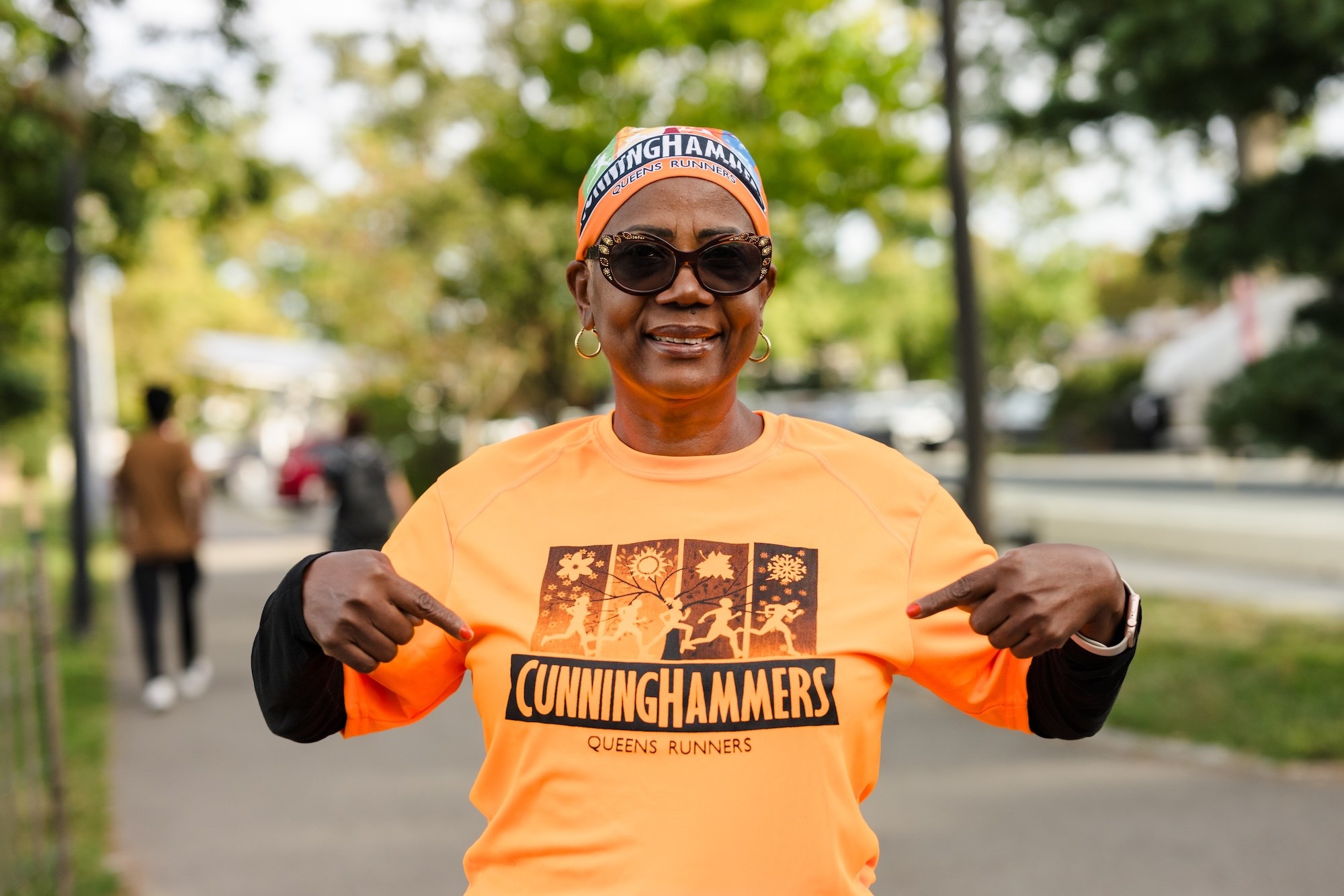 Open Run participant in Cunningham Park, Queens