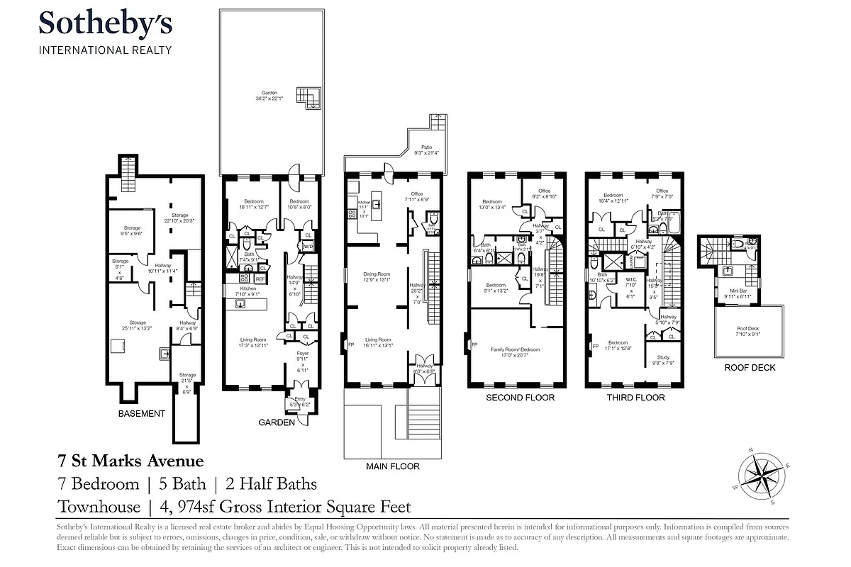 floorplan showing garden level unit with owner's unit above