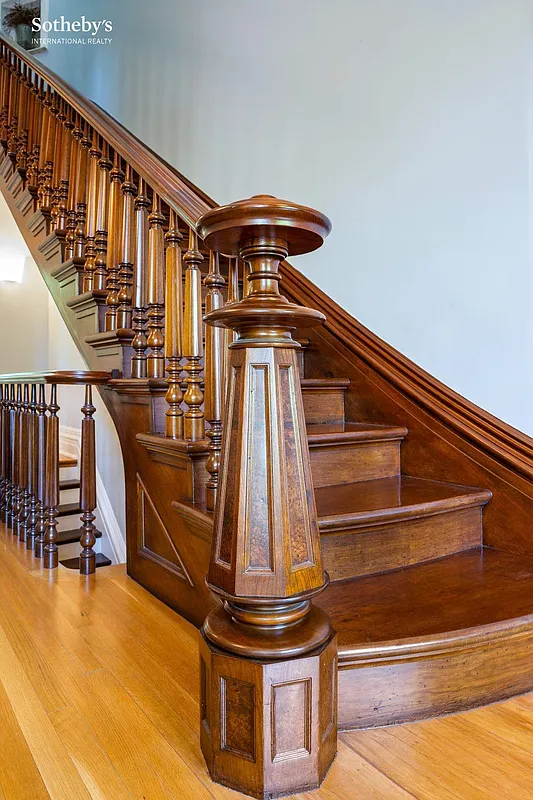 newel post and original stair