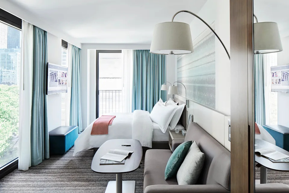 Many of the rooms at Park Terrace Hotel offer gorgeous views of Bryant Park.