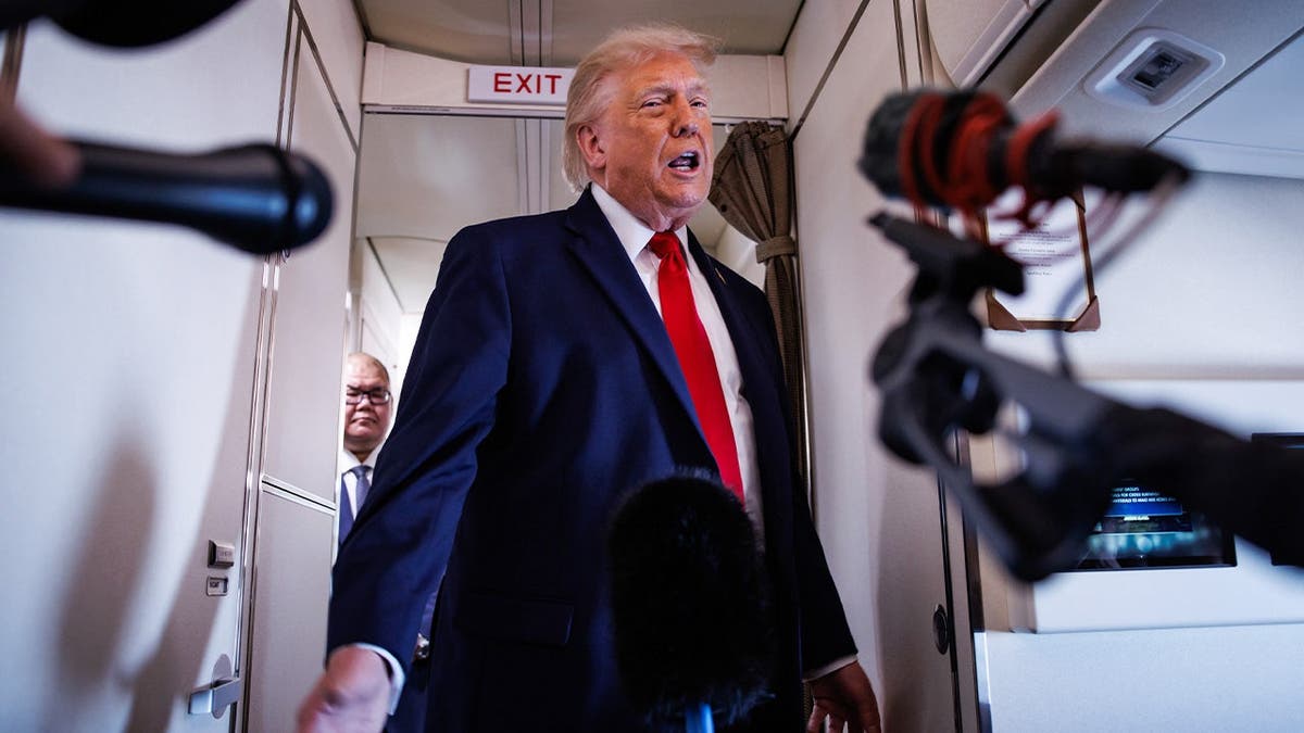 President Trump on Air Force One