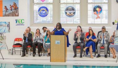 Three new swimming pools open in public high schools in Manhattan, Brooklyn and the Bronx