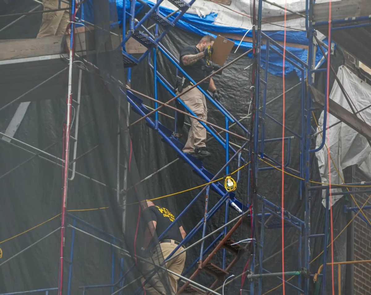According to a law enforcement source, the body could belong to a contractor who was working on a construction project at the school.