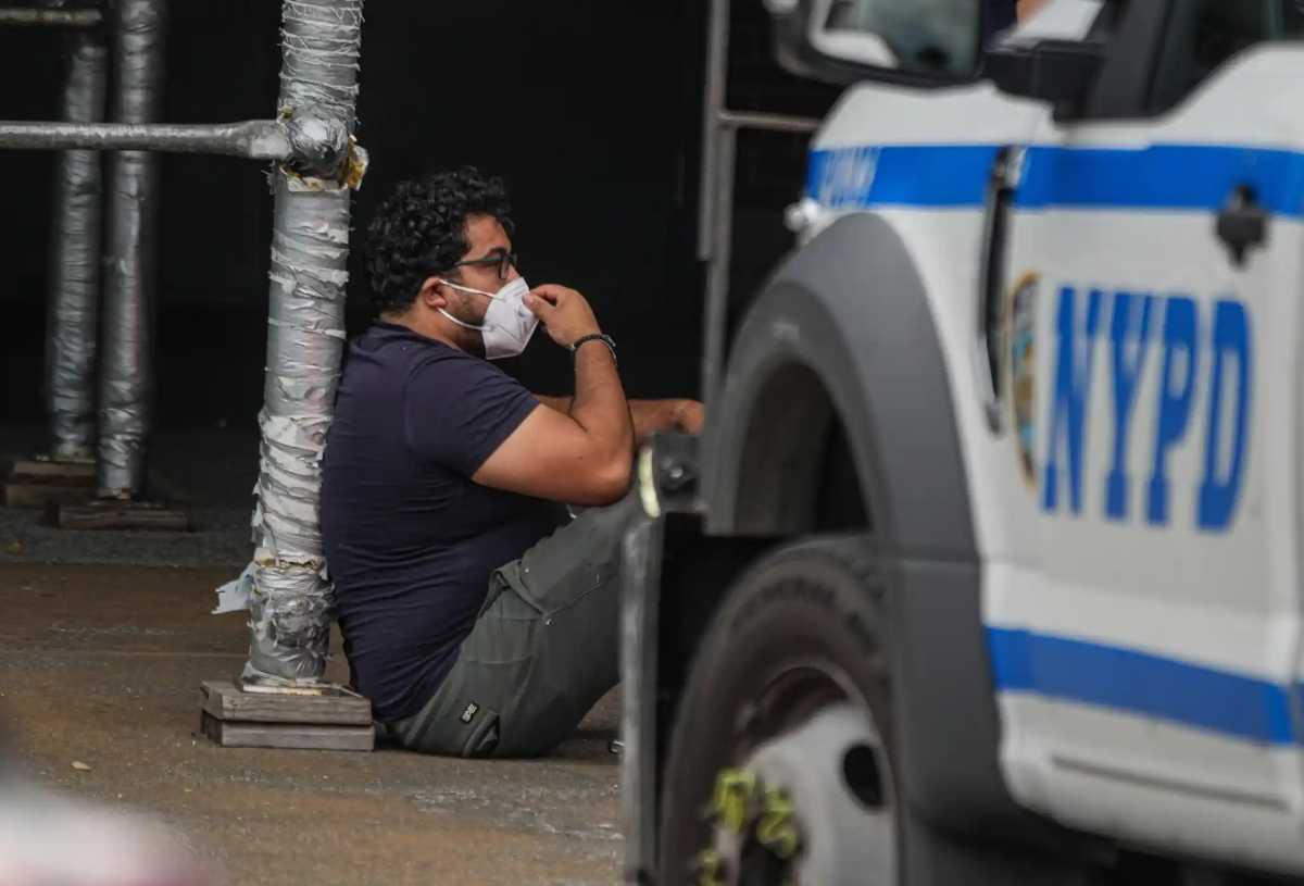 School custodian Brendan Chavez was still shaken hours after an exterminator showed him the corpse in the chimney.