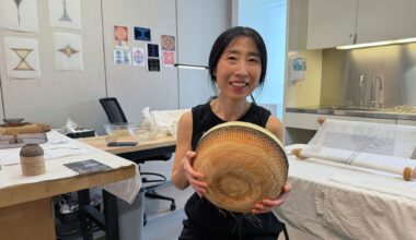“The Offering Bowl 02,” one in a series of intricate pieces Yoon made using her hair.