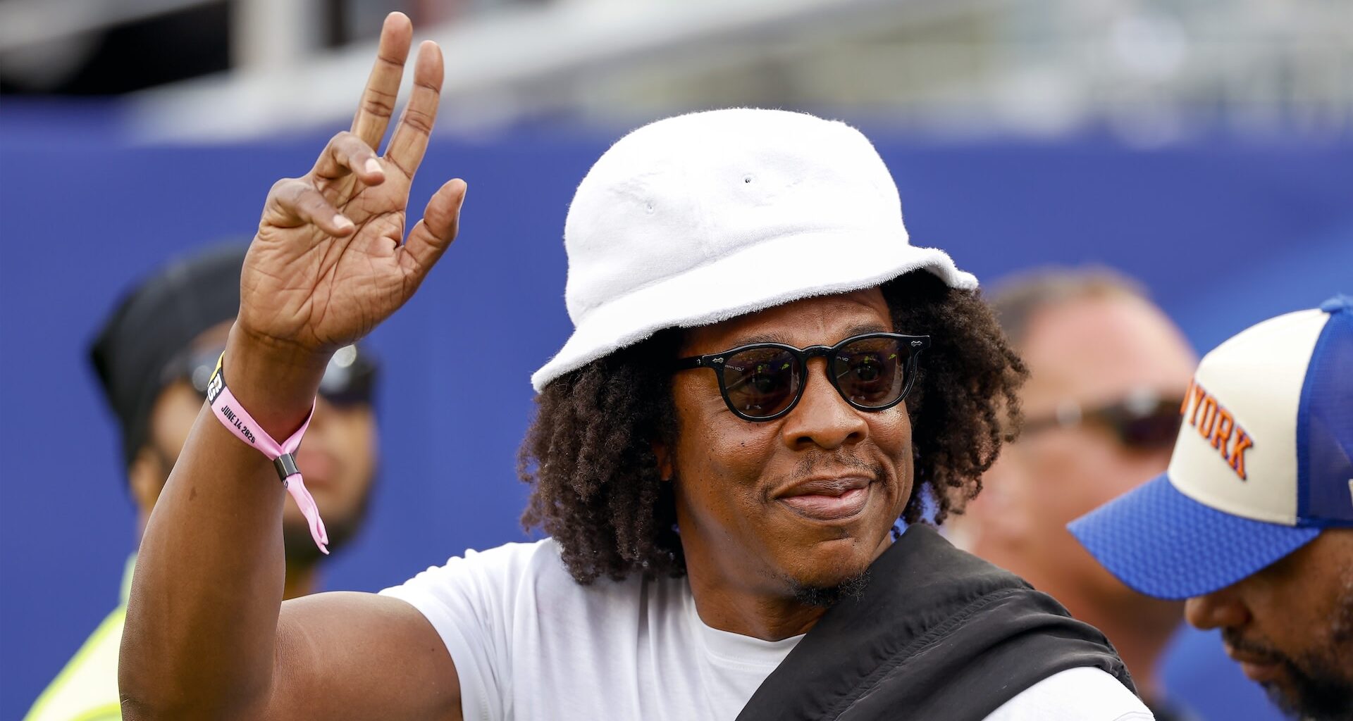 Rapper and music producer Jay-Z prior to the FIFA 2026 World Cup Group E match between Ivory Coast and Ecuador at Philadelphia Stadium on June 15, 2026, in Philadelphia, United States.