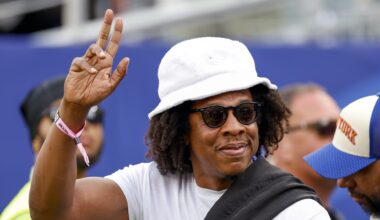 Rapper and music producer Jay-Z prior to the FIFA 2026 World Cup Group E match between Ivory Coast and Ecuador at Philadelphia Stadium on June 15, 2026, in Philadelphia, United States.