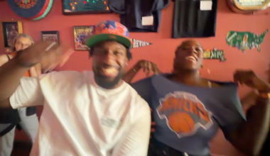 Knicks fans pack Brooklyn bar for parade watch party as NYC continues celebration