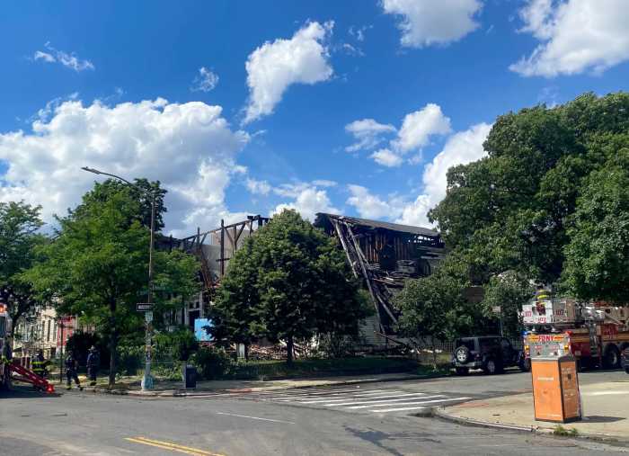 fire at bushwick church